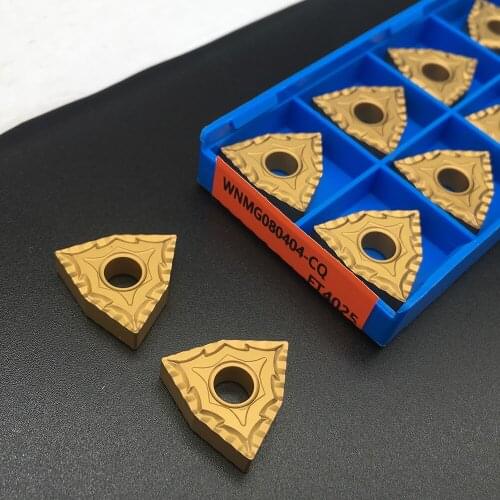 10PCS WNMG080404 CQ FT4025 Carbide Inserts Lathe Cutter Machining Steel Parts External Turning Tool Carbide Insert Turning Tool