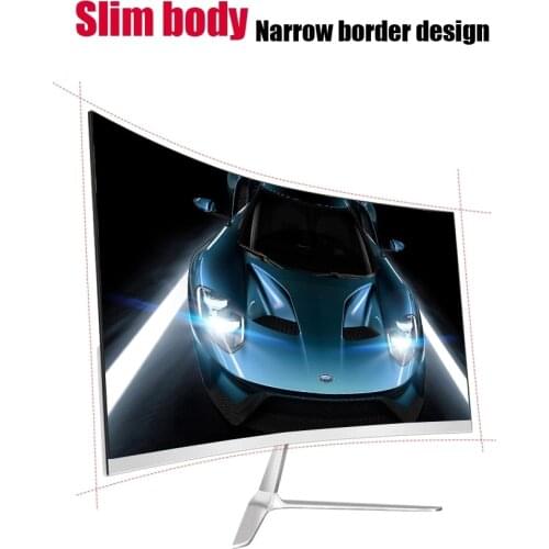 24 Inch Curved Screen Pc Monitor Full HP Narrow Border Led Smart Computer Monitor For Desktop