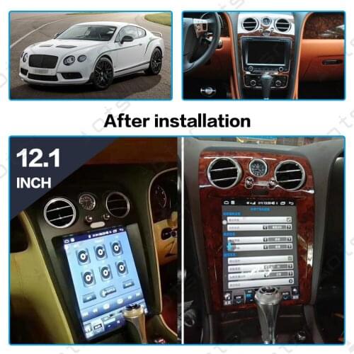 AOTSR Android 8.1 Wifi Tesla Style Vertical Screen Car Multimedia GPS For Bentley Speeding Supersport Navigation Radio Player