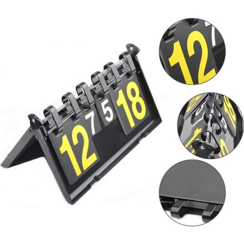 Basketball Scoreboard Four - Digit High - End Multi - Function Table Tennis Scorer Flip Badminton Table Tennis 4 Digits Scoring