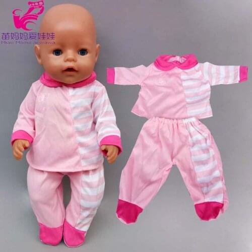 40cm Baby Doll Blouse Pants with Hat for 38cm Baby Doll Wears Children Girl Toys Clothes