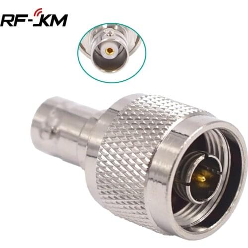BNC female jack to N type male plug RF coax connector straight adapter
