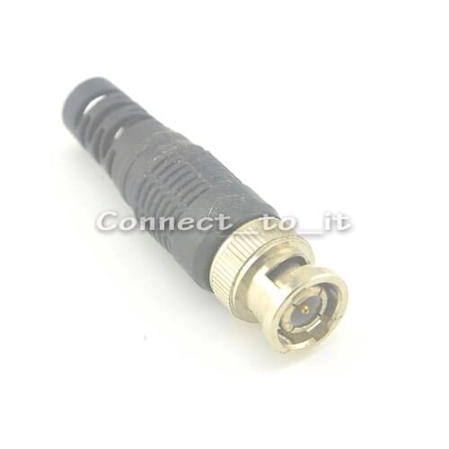 10 pieces\lot) BNC Male Connector Vertical Adapter to Coaxial Cable