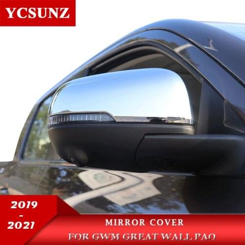 ABS Side Mirror Covers Accessories For GWM Great Wall Pao Great Wall Power 2019 2020 2021 Pick Up Car Parts