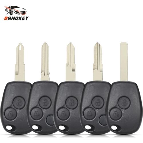 Dandkey 2 Buttons Car Alarm Key Case Remote Key Shell For Renault Duster Clio DACIA 3 Twingo Logan Sandero Modus