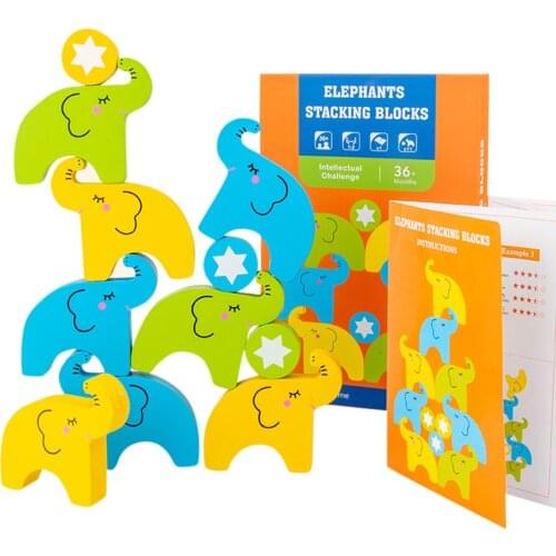 Wooden Character Balance Training Puzzle Game Toy Kit Educational Preschool Toy