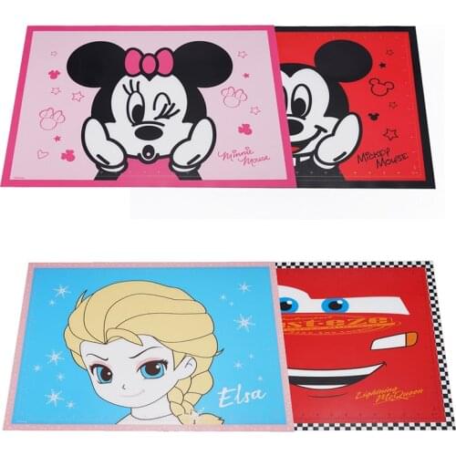 Disney Frozen Elsa Mickey Mouse Minnie Cars Lightning McQueen Table Mat Cartoon Anime Anti-scalding Silicone Waterproof Pad