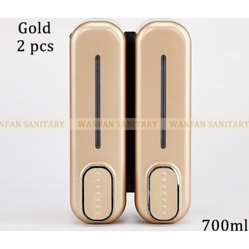 Soap Dispensers Wall Mounted ABS Liquid Shampoo Shower Container 350ml -1050ml Plastic Soap Holder for Bathroom Washroom 18036