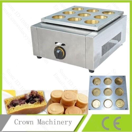 9 Hole Electric Red Bean Cake Grill ;Read Bean waffle maker machine