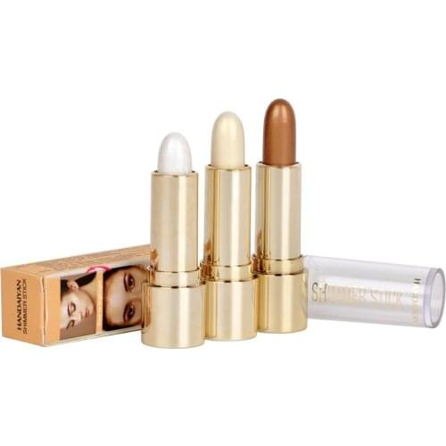 HANDAIYAN Highlighter Stick Glitter Highlighter Contour Concealer Brightener Face Glow Bronzer Makeup Highlighter Stick Shimmer