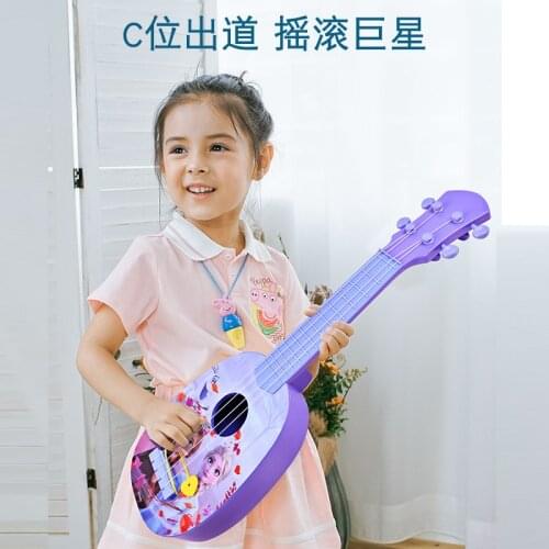 Disney girls Frozen 2 Princess elsa anna guitar Toy Musical Instrument Magic Learning Education toys for Children gift
