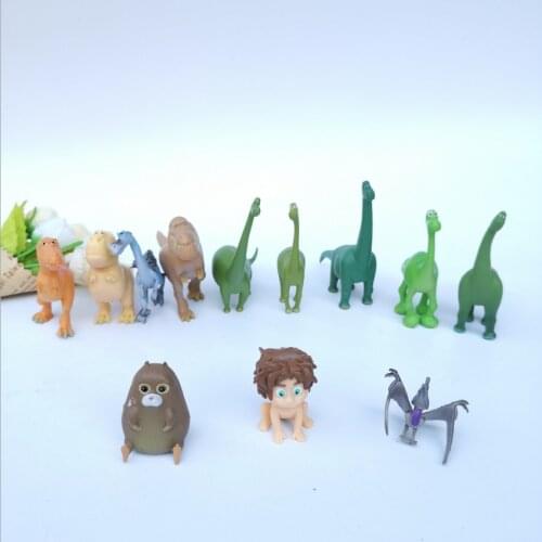 12pcs/set Cute Dinosaur Family 6-12cm Animal Doll Tyrannosaurus Capsule Toys Cartoon Education Toy Home Decoration