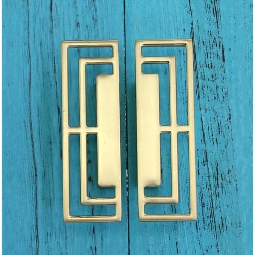 2PCS CC 32mm Antique brass Cabinet Closet Cupboard Door Drawer Bin Pull Handle Furniture Wardrobes Pull Kitchen Handle