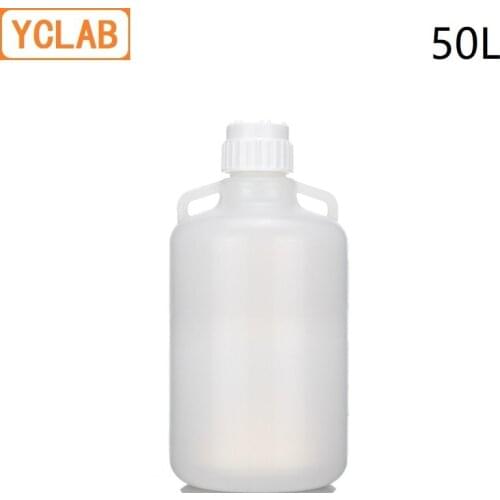 YCLAB 50L PP Plastic Bucket Liquid Storage Barrel Can be Sterilized at 121 Degrees and High Pressure ( Lid Needs to be Opened )