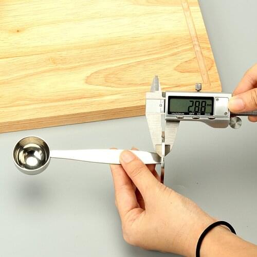 304 Stainless Steel Stand coffee Powder Measuring Tamper Spoon Stainless Steel Coffee & Tea Tools