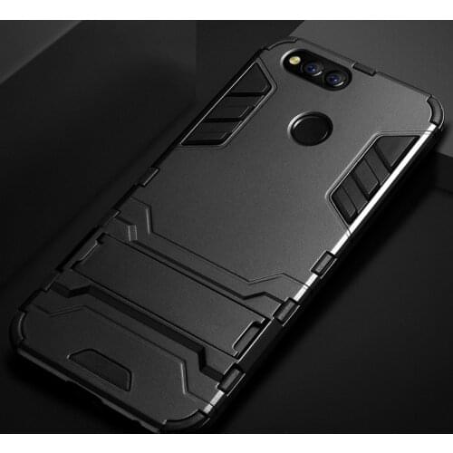Fashon Slim Armor PC TPU Shell Stand Cover For Huawei Honor 8S 8A 8C V20 20 Pro Y5 Y6 Y7 Y9 Prime 2019 P20 lite Holder Case