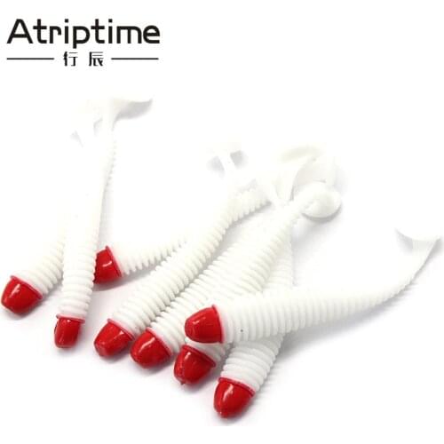 10pcs Soft Screw T Tail Lure 5/6/7cm PVC Swimbaits isca Artificial Worm Soft Bait Fish Wobblers Bass Carp Flying Fishing Lure
