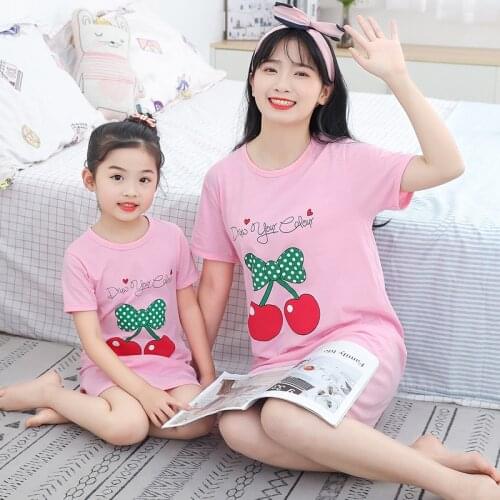 New Kids Girls Nightgowns 100% Cotton Nightdress Summer Baby Clothes Sleepwear Big Girl Night Dress Sleepshirt Children Pajamas