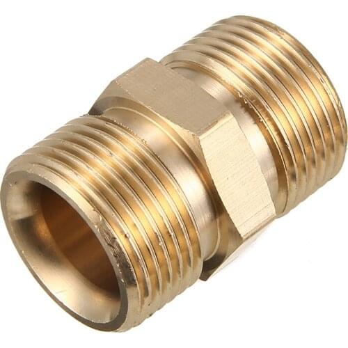 Small M22/14mm To Male Adaptor Pressure Power Washer Pump Hose Outlet Brass Thread Adaptor Garden Hardware 1Pc