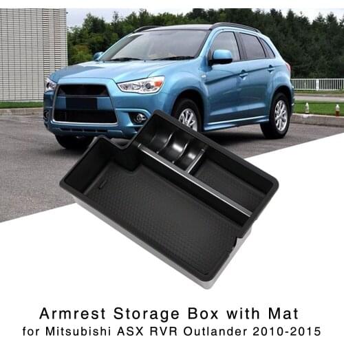 Armrest Storage Box for Mitsubishi Outlander Sport RVR ASX 2010 2011 2012 2013 2014 2015 2016 2017 2018 Central Console Tray