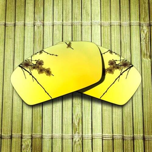 Polarized Replacement Lense For-Oakley Square Whisker Sunglasses Frame True Color Mirrored Coating - Yellow Options
