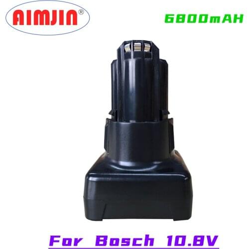 Latest Upgrade 6800mAh Replaceable Power Tool Battery for Bosch 10.8V/12V BAT411 BAT411A BAT412 BAT412A BAT413 GOS GLI GOP GSB