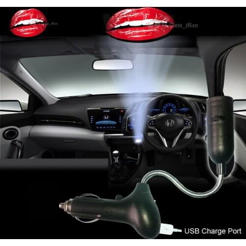 Sexy Lip Logo Car Cigarette Laser Projector Ghost Shadow Decorative Atmosphere LED Light