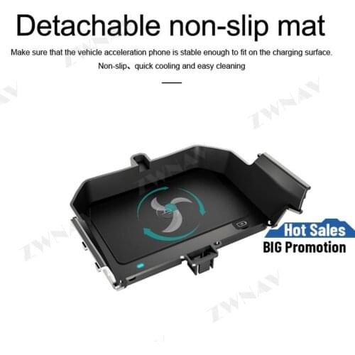 QI car infrared fast wireless charger For BMW 5-series 2018 infrared fast Wireless Charging Car Phone Holder for iphone/Samsung