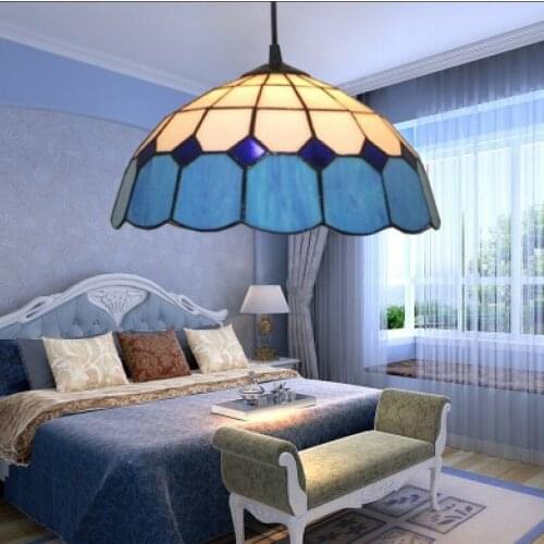 Restaurant, bar, light, blue, single head, simple balcony, bedroom, hanging lamp, Mediterranean Restaurant