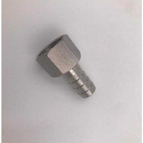 Stainless Steel Hose Barb - 1/2" FPT x 3/8"Barb, Homebrew Hardware, Pump fitting