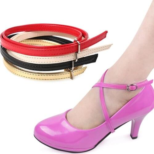 1 Pair Solid Transparent Invisible Silicone Shoelaces For Womens High Heels Elastic Anti-Falling Beam Shoe Strings Ankle Straps