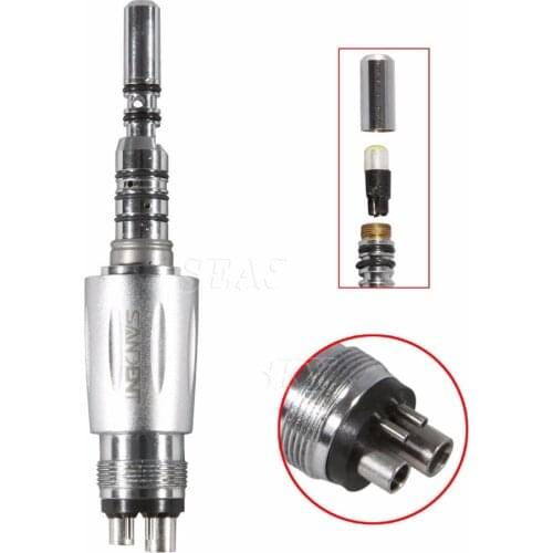 Dental 4 Hole E generator Quick Coupling LED Coupler for Fiber Optic Handpiece
