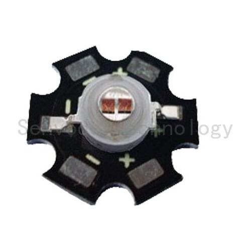 100X hot sales 5W Red color high power led light beads with aluminum PCB free shipping