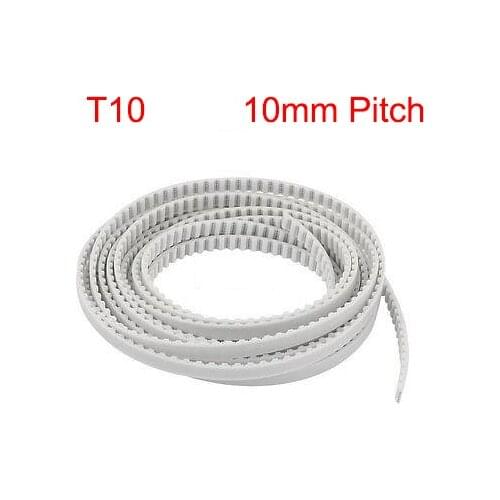 T10 10mm 15mm 20mm 25mm Width 5mm Pitch Open Loop End PU Polyurethane Steel Wire Printer Groove Cogged Synchronous Timing Belt