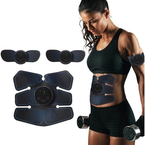 DIOZO EMS Muscle Stimulator Trainer Smart Fitness Abdominal Massager Training Electric Body Weight Loss Slimming Device