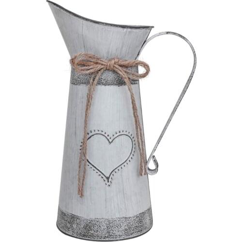 Vintage Flower Vase Decoration Home Iron Vase Imitation Ceramic Flower Pot Home 37MF