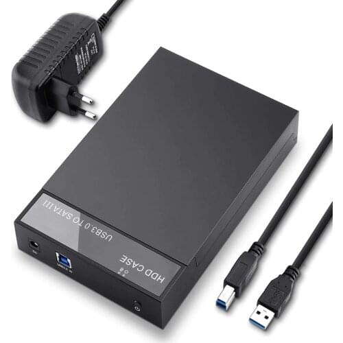 External Tool Free 6Gbps USB 3.0 to SATA III 2.5 Inch 3.5 Inch Hard Drive Enclosure SSD HDD Case For Laptop Desktop Hard Disk