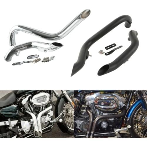 1.75" Drag Pipes Exhaust For Harley Softail Dyna Sportster XL Touring Heritage Fat Boy Fat Street Bob Wide Glide Road King FXST