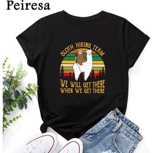 100% Cotton Women T-Shirt Summer O-Neck Short Sleeve Cute Animal Printed Graphic Tee Casual Fashion Female Shirts Tops Wholesale