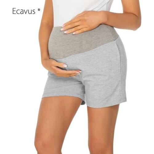 Maternity Shorts Pants Womens Pregnancy Ultra Soft Comfortable Casual Yoga Pants Maternity French Terry Underbelly Short