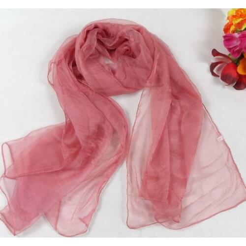 [BYSIFA] Green Yellow Gradient Ultrathin Women Long Silk Scarf,New Design 100% Autumn and Winter Silk Scarf Printed,170*105cm