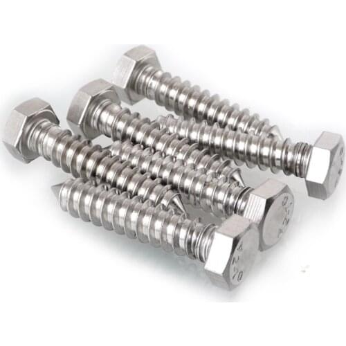 1pcs M12 stainless steel hexagonal screws self-tapping bolt quality household screw bolts 70mm-100mm length