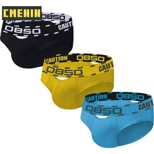 3PCS Hot Sale Cotton Sexy Mans Underwear Briefs Underpants Soft Mens Briefs Bikini Gay Underwear Mens Underwear Top BS3103