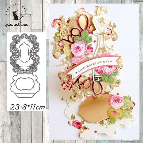 Panalisacraft 3D Greeting Card Metal Cutting Dies Craft Dies Scrapbooking Card Making Album Embossing Stencil Die Cut Decoration