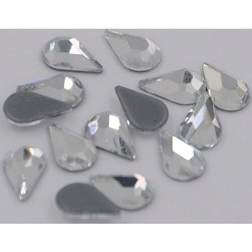 AAAA+ Best Quality 5*8mm Star Crystal Clear DMC Hot Fix Rhinestone More Shiny Super Bright Hotfix Iron On Stones