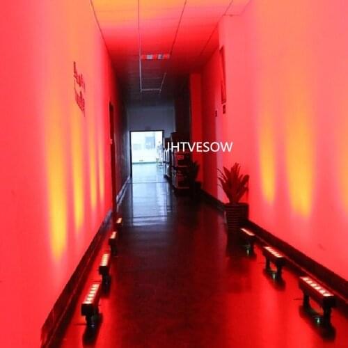 Wireless led light bar dmx512 controlable 50cm long 6x12w rgbwauv led bar wallers