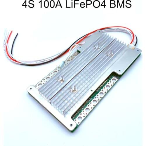 BMS 4S 100A 12.8V, 14.4V For 3.2V LiFePo4 Battery protection board, high current with balanced protection