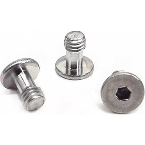 10PCS GUTBG3/4/5/6 304 ultra-thin head hex cap bolt ultra-short head anti-drop c head half tooth loose non-drop screw