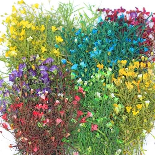 Colorful Gypsophila Embossed Dried Flowers DIY Handmade Glue Dried Flowers Mobile Phone Case Aromatherapy Candle Accessories