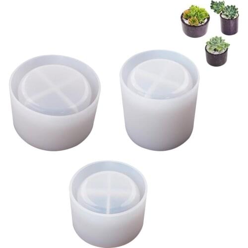 Flowerpot Mold Silicone Durable Resin Cup DIY Crystal Glue Large Small High Section Flexible Tear-resistant Reusable